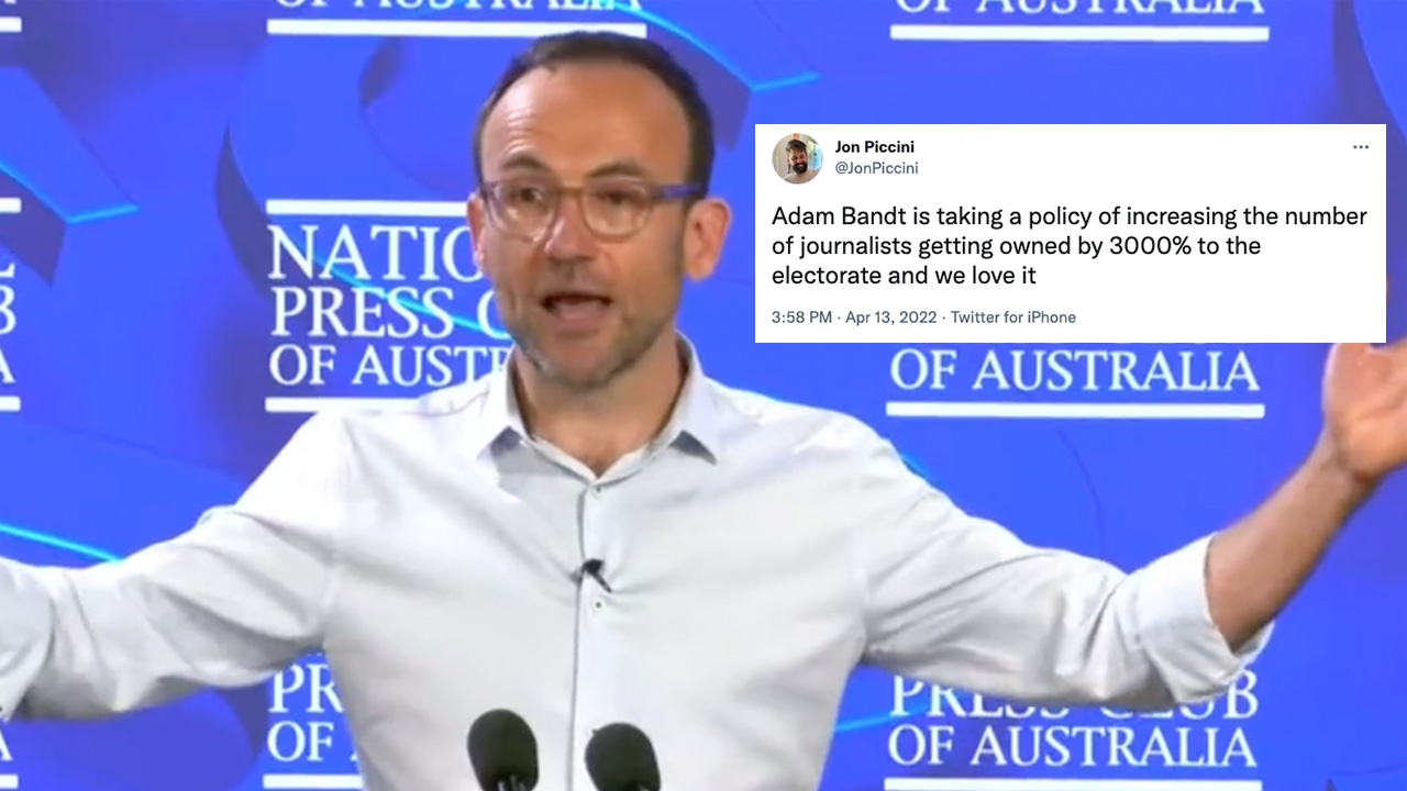 Adam Bandt Served The Election’s First Own By Smacking Down An Attempted Gotcha Question