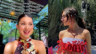 This Influencer Served COVID Spike Protein Realness At Coachella & The Look Is Contagious