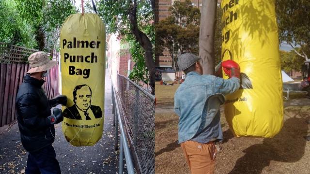 clive palmer punching bags