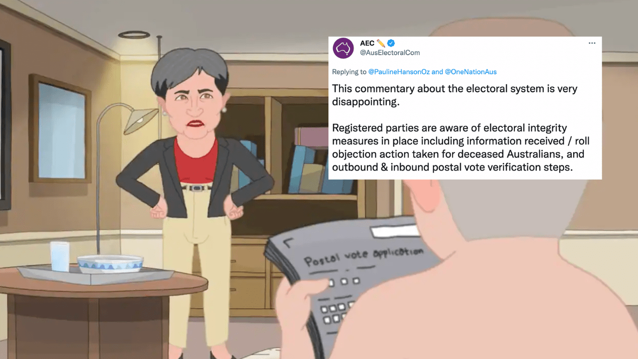 Pauline Hanson’s Wish.com Political Cartoon Has Been Pulled Bc It Depicted Electoral Fraud