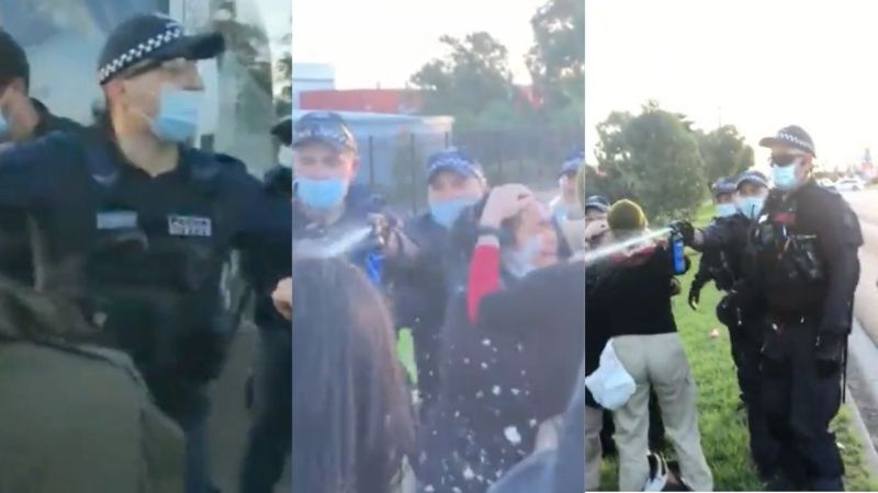 Police ‘Punched’, ‘Kicked’ & Pepper-Sprayed Protesters Trying To Save Refugees From Deportation