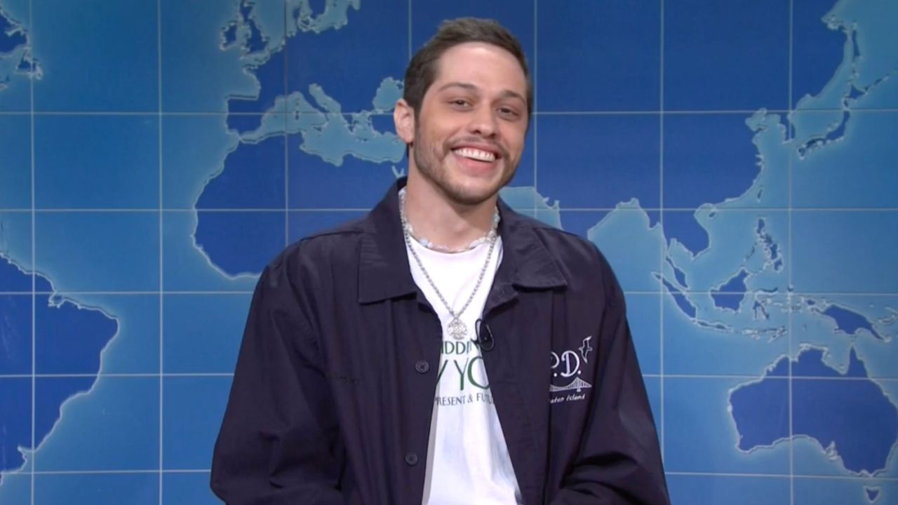 Pete Davidson Throws One Final Dig At Kanye West & Ariana Grande As He Yeets Himself Off SNL
