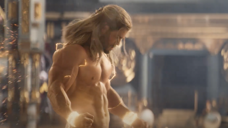 After Years Of Praying To The Gods, Chris Hemsworth Finally Gets Naked In The New Thor Flick