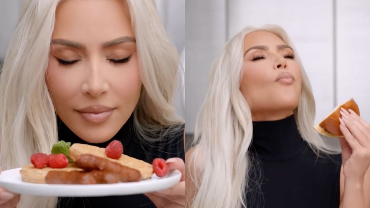 Did Kim Kardashian Really Think Fans Wouldn’t Notice Her Fake Chewing In This Beyond Meat Ad?