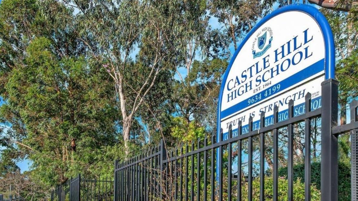 castle hill high school, which is in the centre of an asbestos controversy