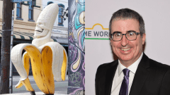 John Oliver Has Offered To Buy The Loathsome Fitzroy Banana Statue That Sadly Had To Split