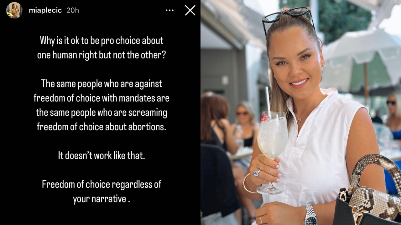 Aussie Influencer Mia Plecic Has Been Roasted For Comparing Abortion Laws To Vaccine Mandates