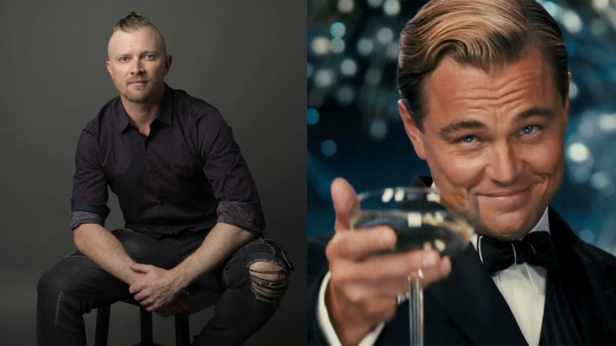 Perth Sperm Donor Adam Hooper and Leonardo DiCaprio as Jay Gatsby in The Great Gatsby