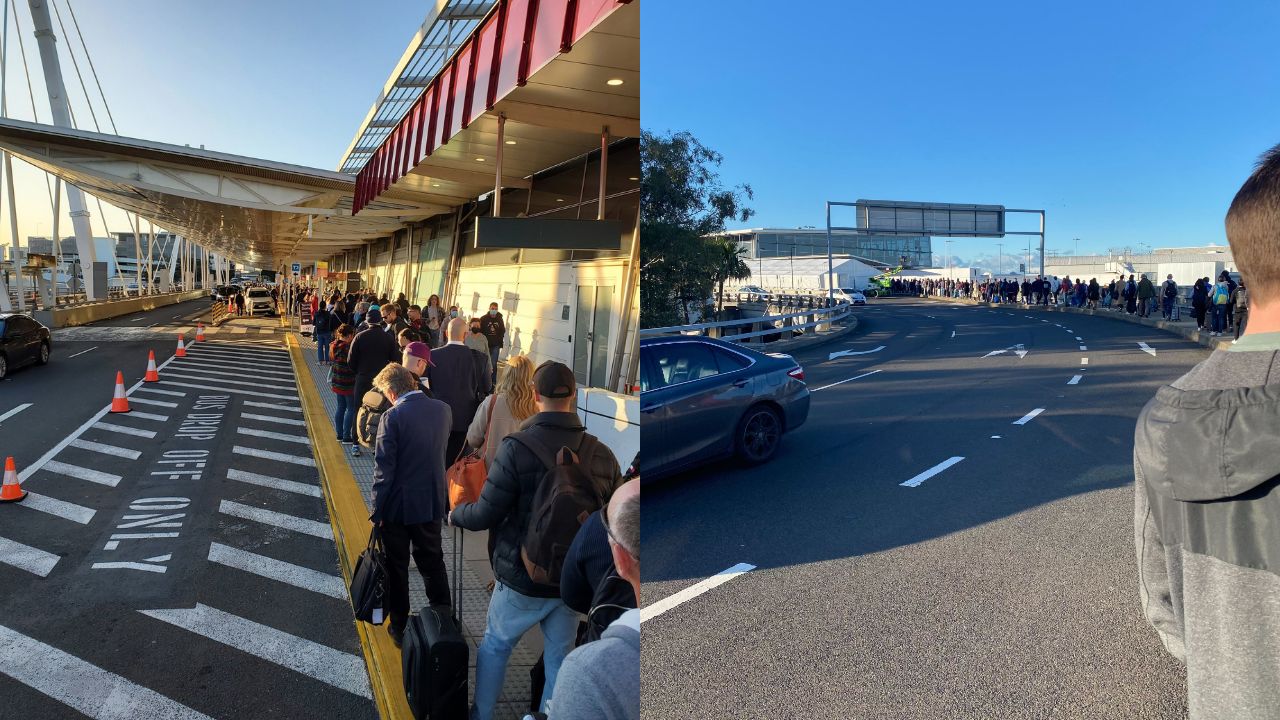 The Chaos Continues: Security Queues At Sydney Airport Are So Long People Are Waiting Outside