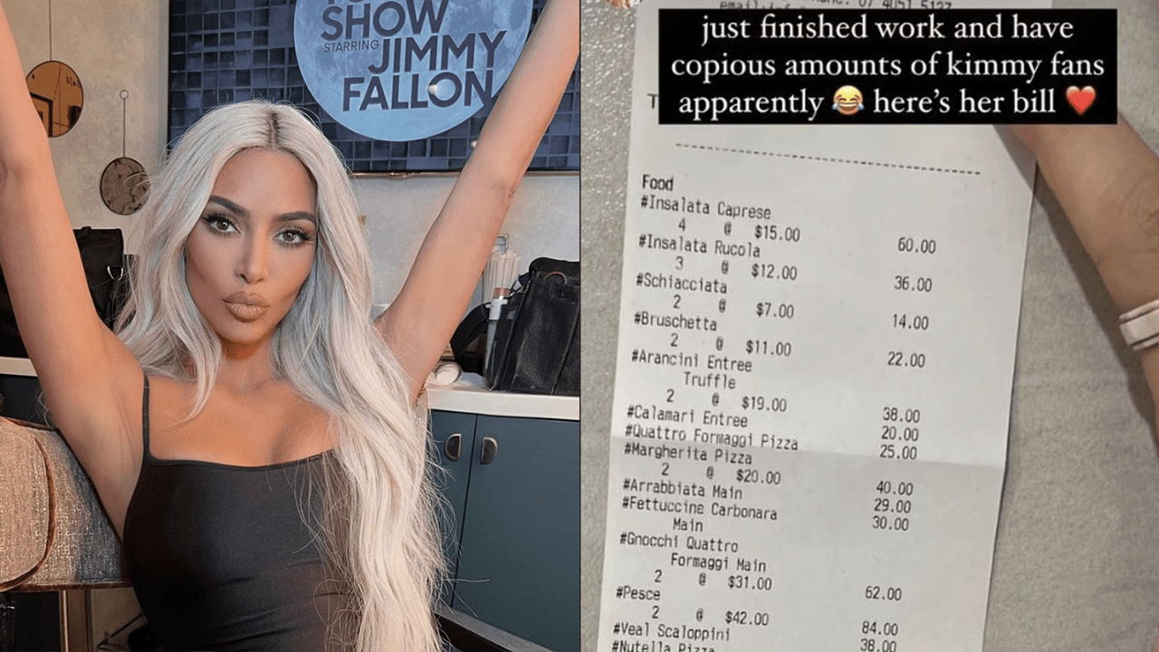 Apparently Kim K Bought An Eye-Watering Amount Of Takeaway Italian In QLD & That’s A Spicy Meatball