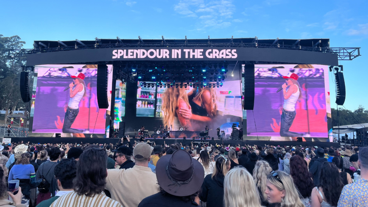 G Flip performing at Splendour In The Grass 2022 in front of large crowd