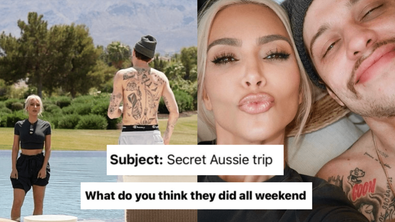 Deuxmoi’s Disciples Reckon There’s Something Suss About Kim K’s Recent Jaunt To Australia