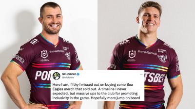 Manly Sea Eagles’ First Pride Jersey Has Sold The Fuck Out After Seven Players Boycotted It