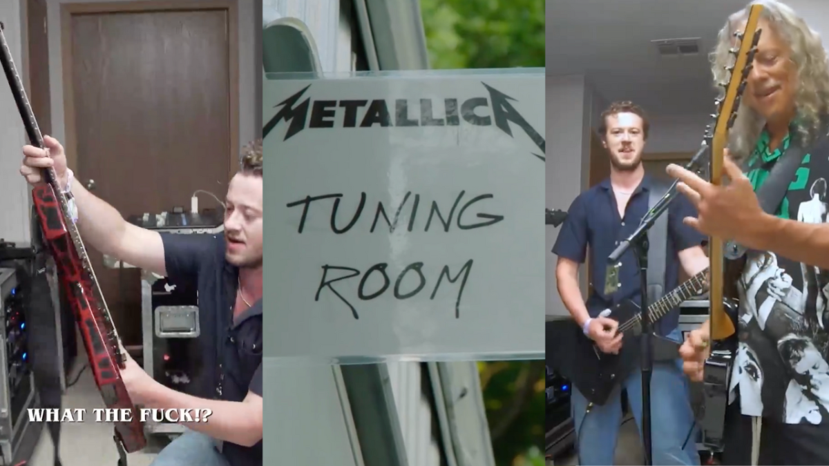 Metallica and Joseph Quinn From Stranger Things