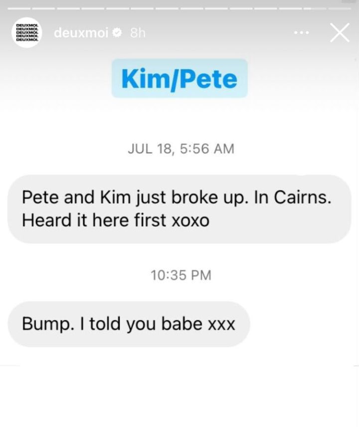 Kim Kardashian and Pete Davidson breakup rumours