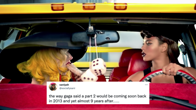 Lady Gaga and Beyoncé in the 'Telephone' music video