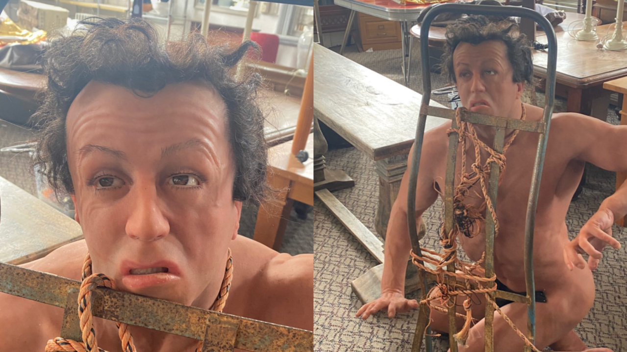 A Cursed Sylvester Stallone Prop Surfaced In Regional NSW & It Looks Like A BDSM Nightmare