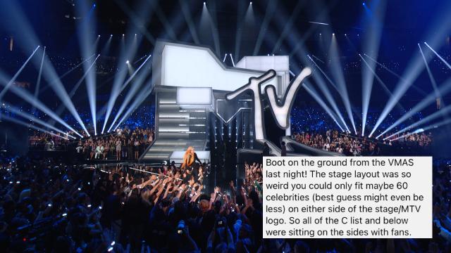 Apparently A Bunch Of Celebs Had Shitty Seats At The VMAs And They Weren’t Fkn Happy At All