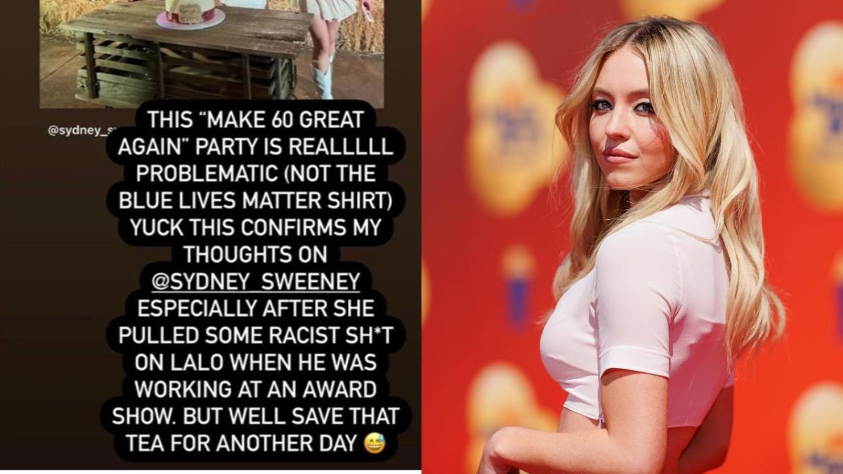 DJ accuses Sydney Sweeney, pictured on the right, of being racist to a Mexican worker.