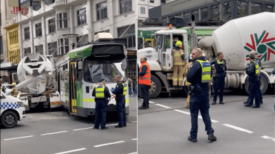 A Concrete Truck Managed To Derail A Melb Tram & This Is My Excuse For Not Driving In The City
