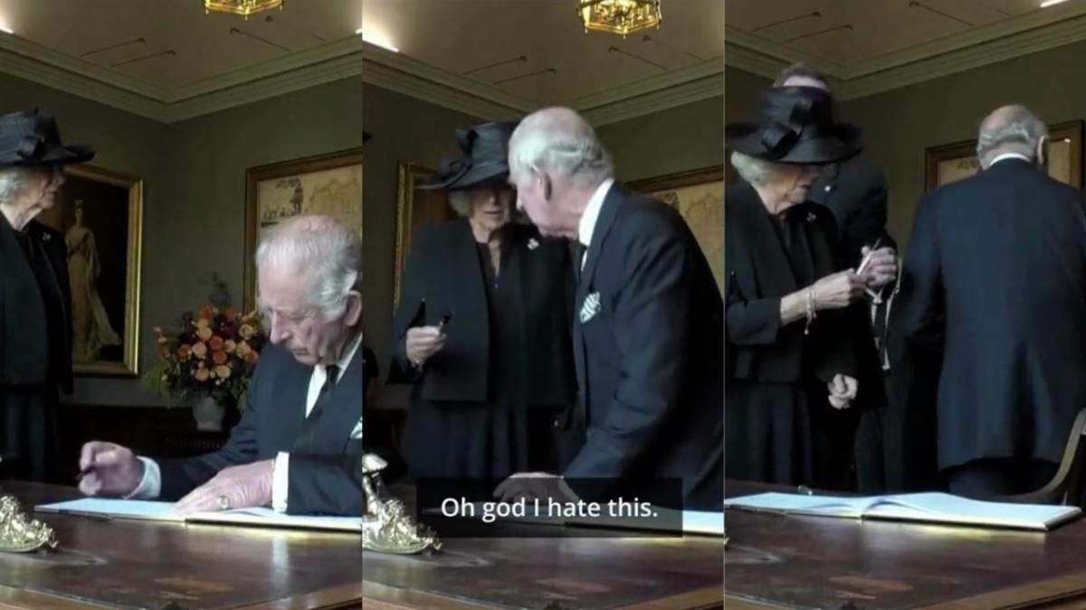 King Charles throws tantrum over pen