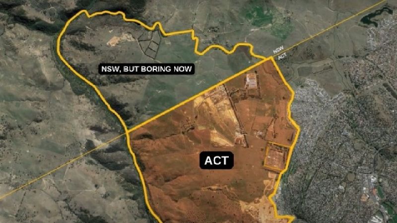 The ACT Has Bought A Chunk Of NSW To Turn It Into A Less Exciting Chunk Of NSW