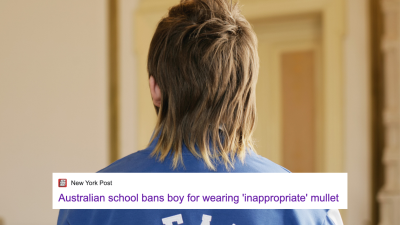 A WA School Banned A Student For His A+ Mullet & It’s Already Made International News