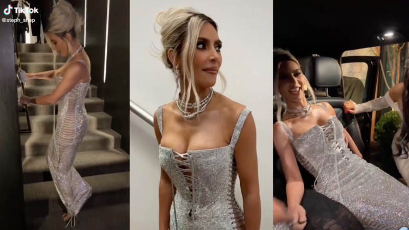 Pour One Out For Kim K, Style Icon, Who Simply Could Not Walk Up Stairs In Her Fancy Dress