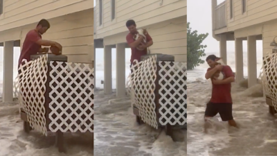 The Internet Has Gone Bonkers Over This Man Saving His Cat During Florida’s Hurricane Ian