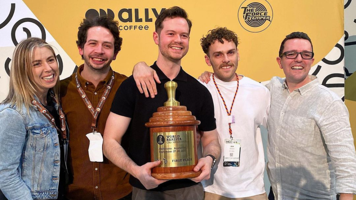 Axil Coffee Roasters team at 2022 World Barista Championship in Melbourne