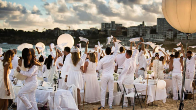 WTF Is Going On W/ This Bougie 5,000 Person Private Picnic On Bondi Beach AKA Public Land?