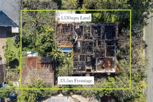 Burned down home in Strathfield lists for $5 million