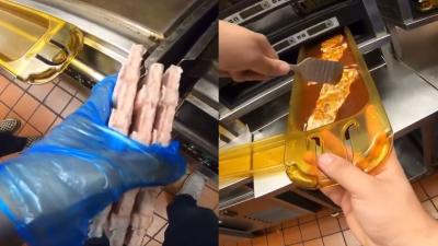 A BTS Video Of How The Macca’s McRib Is Made Has Divided Burger-Loving Binches