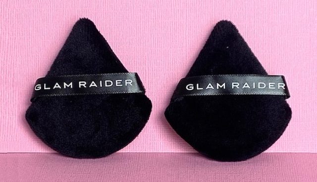 Glam raider, triangle powder puff, makeup puff, powder puff