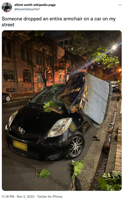 ultimo sydney couch car destroyed