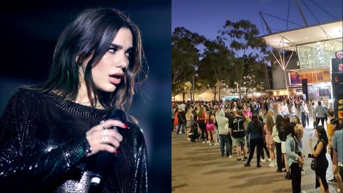 Dua Lipa concert lines in Sydney, Ticketek crash