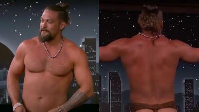Jason Momoa Got His Cheeks Out On Jimmy Kimmel & Suddenly I’m Launching A Talk Show