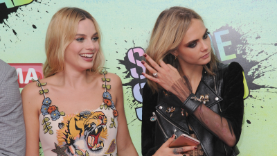 Margot Robbie Spills Tea On Those Viral Crying Pics Outside Cara D’s House In New Interview