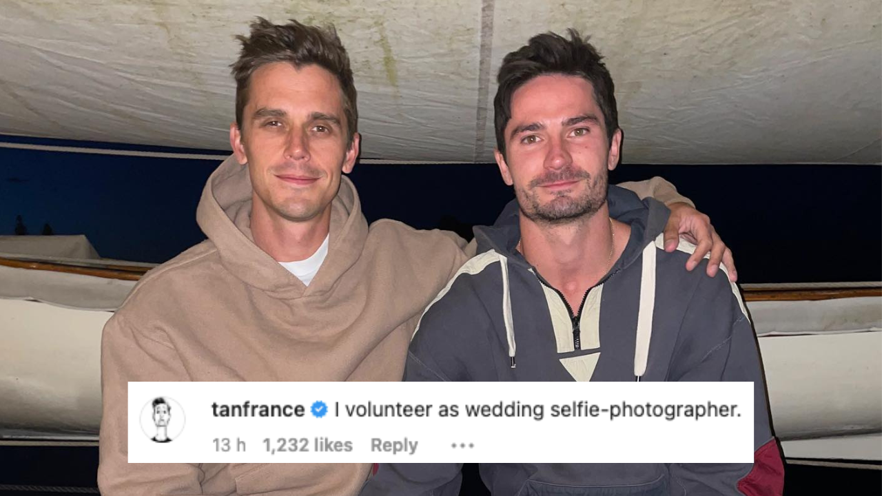 Queer Eye star Antoni Porowski and fiancé Kevin Harrington after their engagement