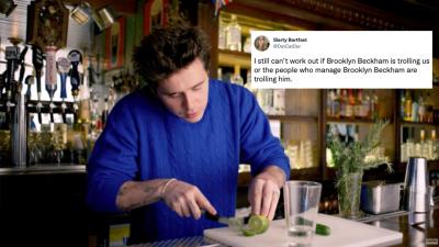 Alleged Chef Brooklyn Beckham Copped A Roasting For His New Recipe That’s Literally Just A G&T