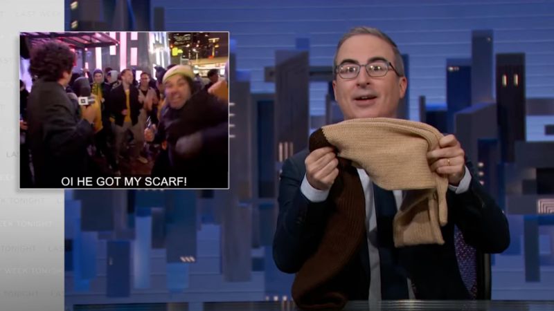 John Oliver Shouted Out Tony Armstrong’s Socceroos Celebrations & Said He Has His Mum’s Scarf