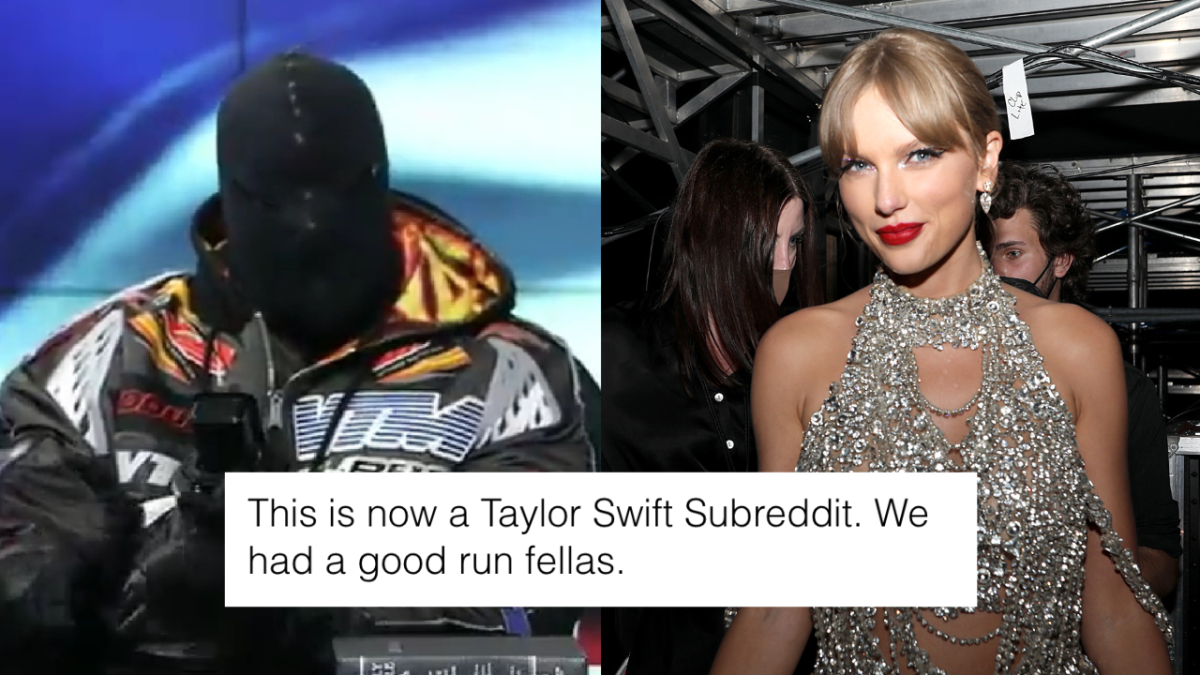 The subreddit for Kanye West has been transformed into a Taylor Swift haven