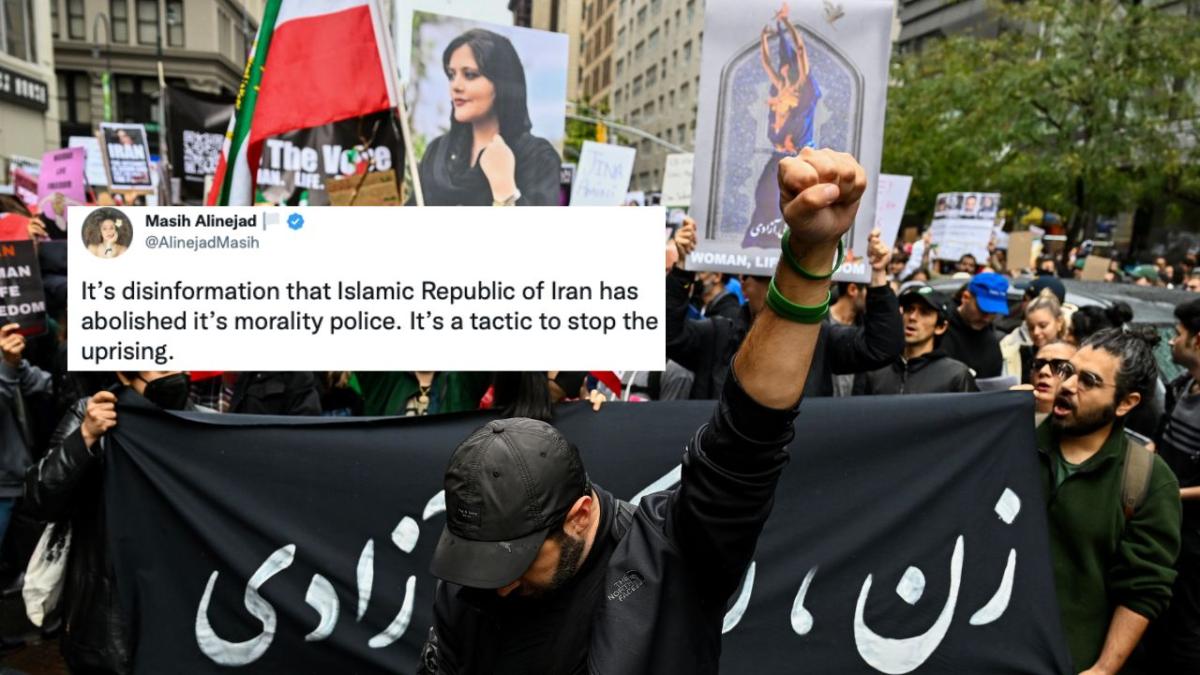 Did iran abolish its morality police because of protests? activists say its disinformation