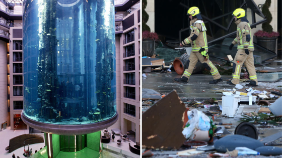 Holy Shit: A Giant Aquarium In Berlin Has Burst Leaving 2 People Injured & 1,500 Fish Dead