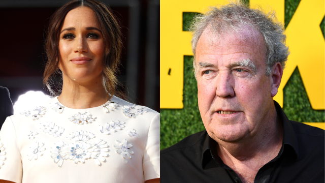 An image of Meghan Markle spliced with one of Jeremy Clarkson