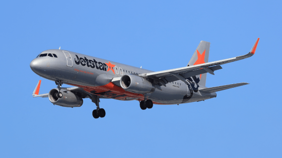 A Jetstar Airways Airbus 320 is seen at new Chitose Airport in Narita, Japan