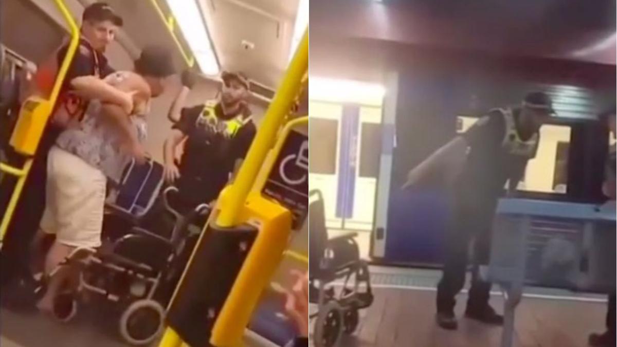 sa police drag disabled woman from Adelaide train