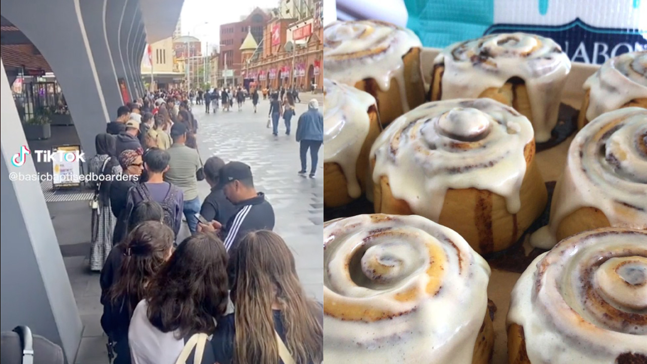 Apparently People Lined Up For Hours To Cop The First Cinnabons In Sydney & Honestly, Respect