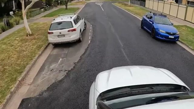 Melbourne council Fawkner road paves around parked cars