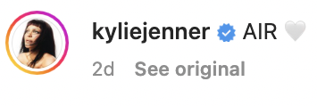 kylie jenner aire baby name